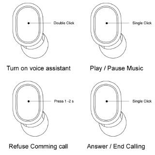 Tai Nghe Bluetooth Không Dây A6S Có Mic Cho IOS Android