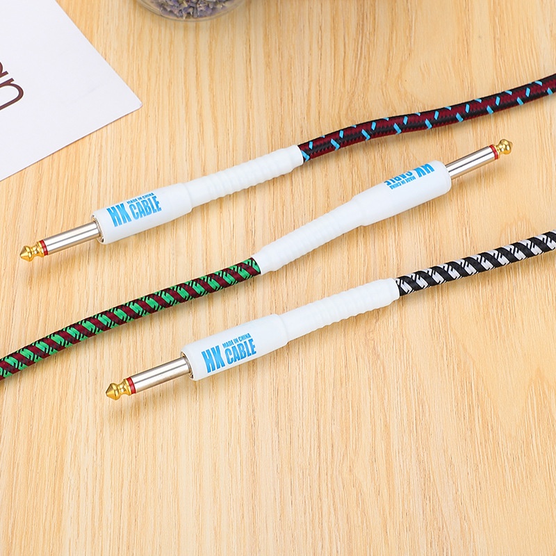Dây Tín Hiệu Kết Nối Guitar ( Line Jack) HK 2 Đầu 6 ly Dài 3M &amp; 5M Chất Lượng Cao Giá Rẻ (Màu Ngẫu Nhiên)