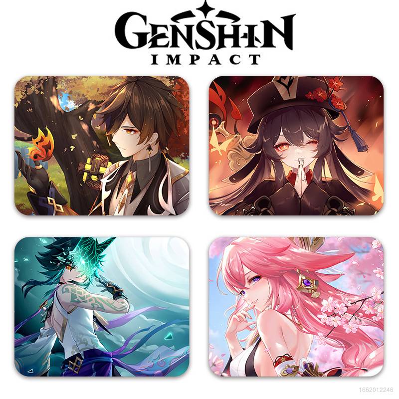 Ag Genshin Miếng Lót Chuột Và Bàn Phím Máy Tính Họa Tiết Hoạt Hình Anime Ganyu Klee Keqing