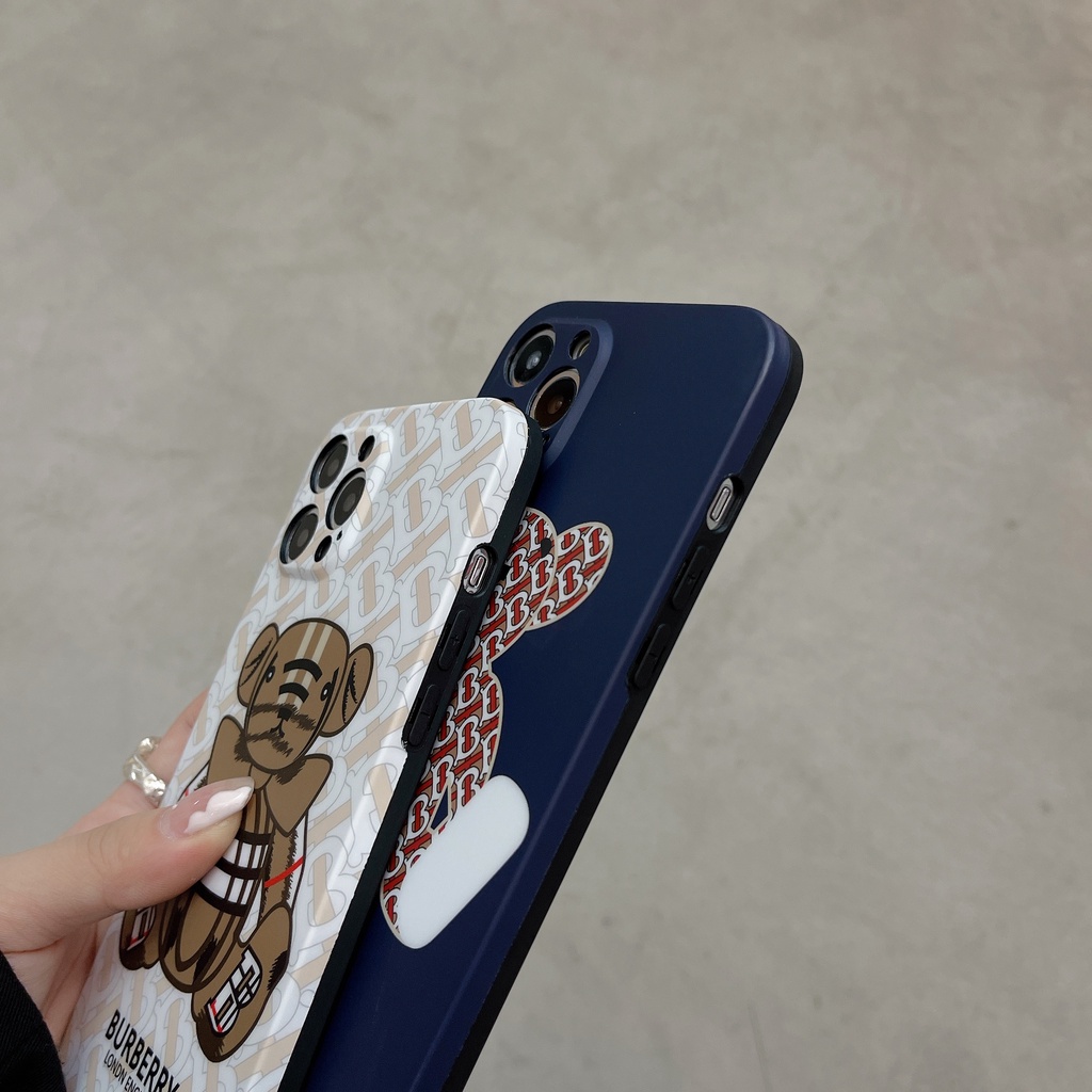 Ốp Điện Thoại In Logo Burberry Sang Trọng Cho iphone 13 Pro Max i13 13pro 11 Pro Max i11 iX Xs XR 7 plus 8 plus Xs Max 12Pro 12 Pro Max