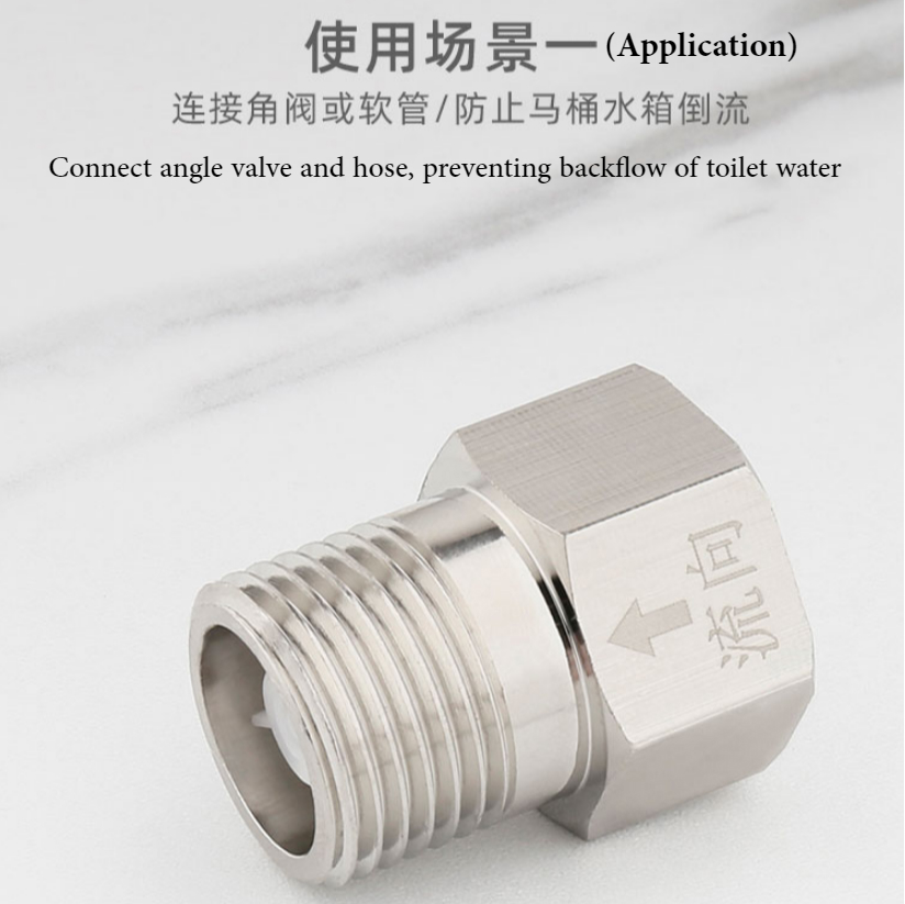 Van Nối Ống Nước Nóng G1 / 2 Tiện Dụng Chống Chảy Ngược Một Chiều