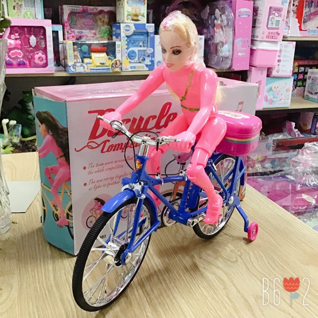 Búp bê xe đạp nhạc đèn