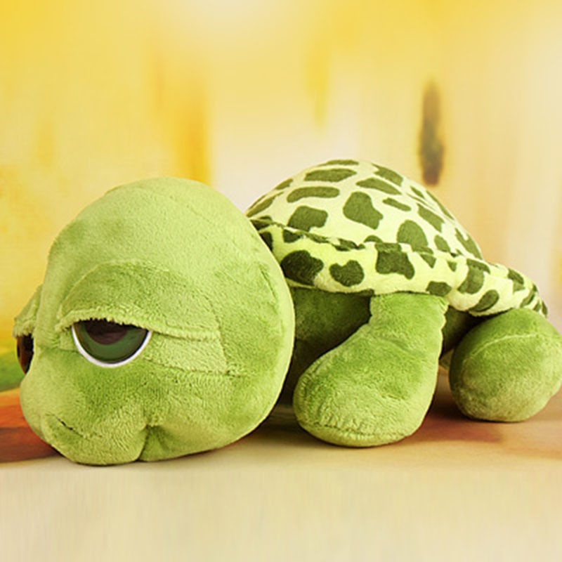 SOO-20cm Super Green Big Eyes Stuffed Tortoise Turtle Animal Plush Baby Kid Toy Gift