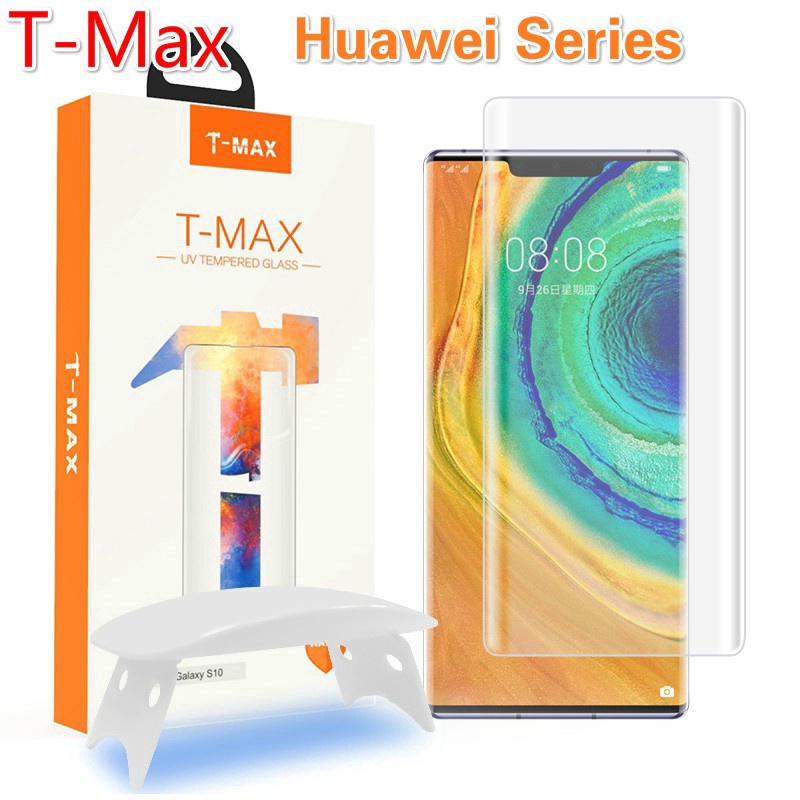 Kính Cường Lực Chống Tia UV Bảo Vệ Màn Hình Dành Cho Huawei Mate 40 30 20 P40 P30 Pro+