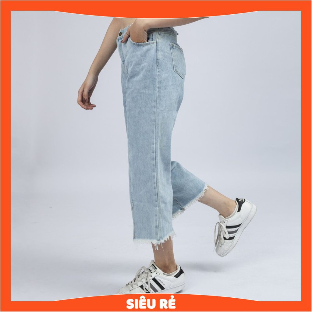 Quần Jean Nữ quần Ống Rộng Xẻ Lai Xanh Nhạt Co Giãn Thời Trang Cao Cấp QR11. InsideShop.03 | BigBuy360 - bigbuy360.vn