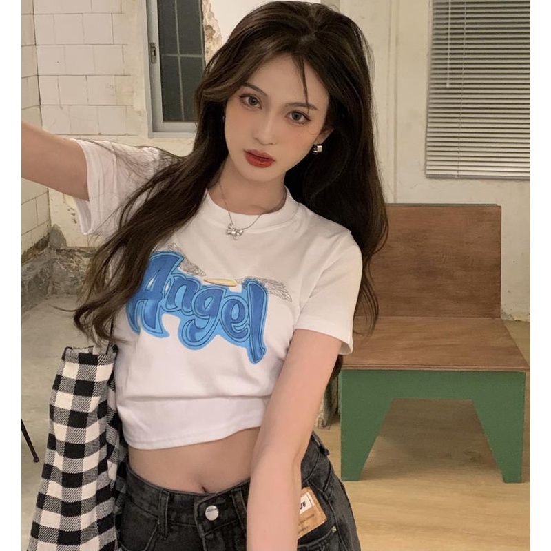 Áo Thun Tay Ngắn Màu Sắc Thời Trang Dành Cho Nữ