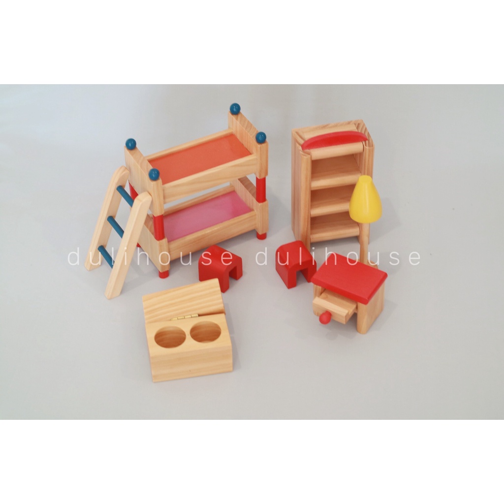 Đồ chơi Gỗ phòng ngủ cho bé Winwintoys Giúp làm quen, nhận biết đồ vật, sáng tạo trong việc sắp xếp