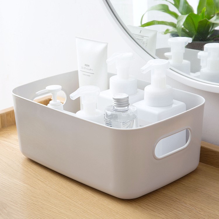 [Voucher &amp; Dịch vụ]Hộp lưu trữ để bàn đa chức năng khay nhựa đựng văn phòng phẩm mỹ phẩm vật dụng(30.5*20*12cm)