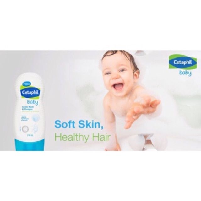 Sữa tắm gội toàn thân cho bé Cetaphil Baby Gentle Wash &amp; Shampoo (Chai 230ml)