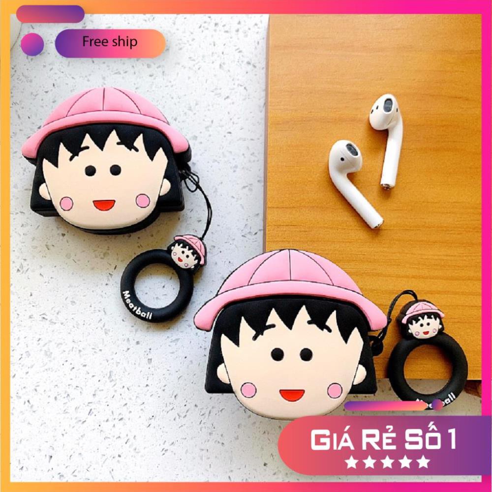 Airpods Case ⚡Freeship ⚡ VỎ BỌC AIRPODS MARUKO ĐÁNG YÊU Cho Tai Nghe Không Dây Airpods 1/ 2/ i12/ Pro