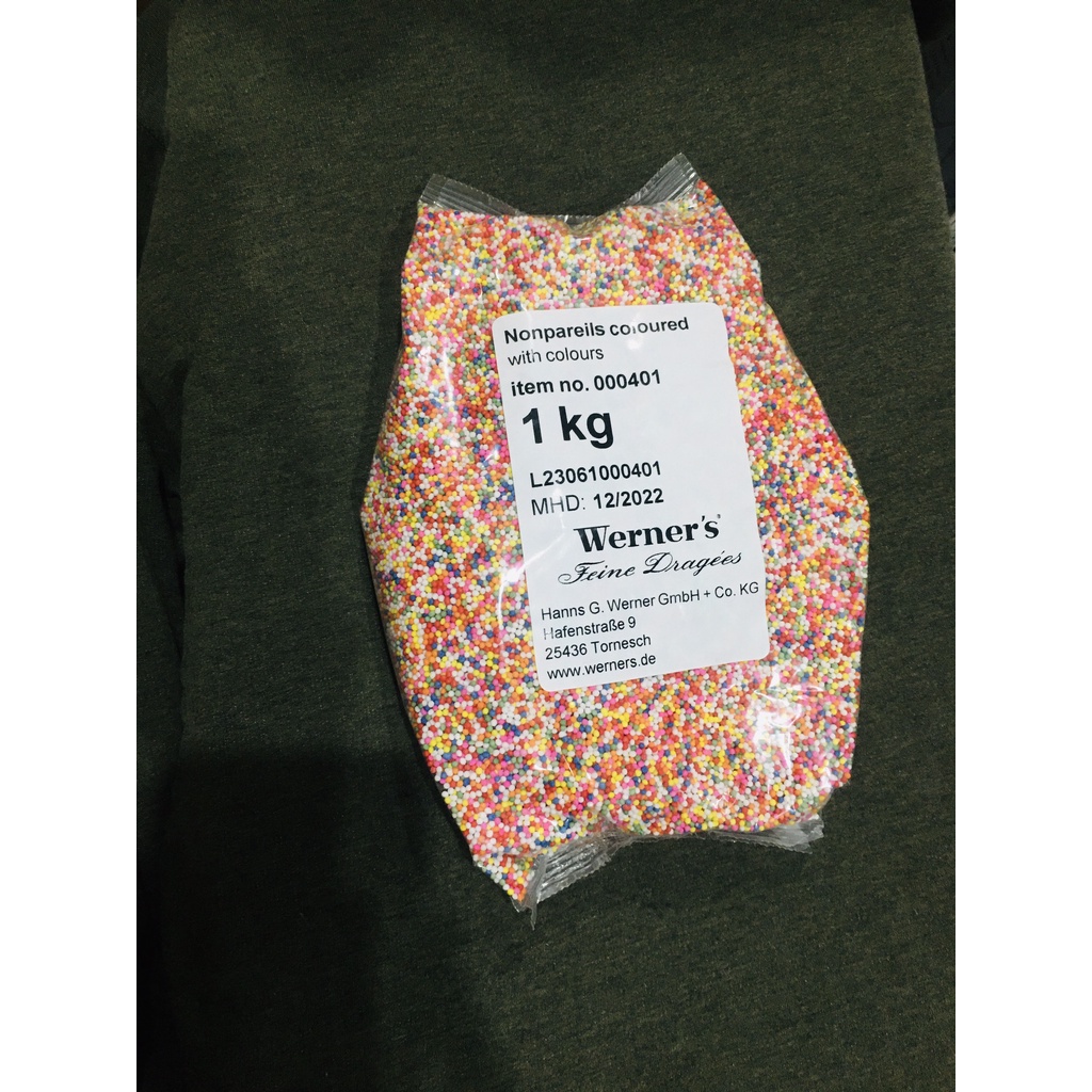 Cốm Màu Hạt Đường Werner's 100Gr