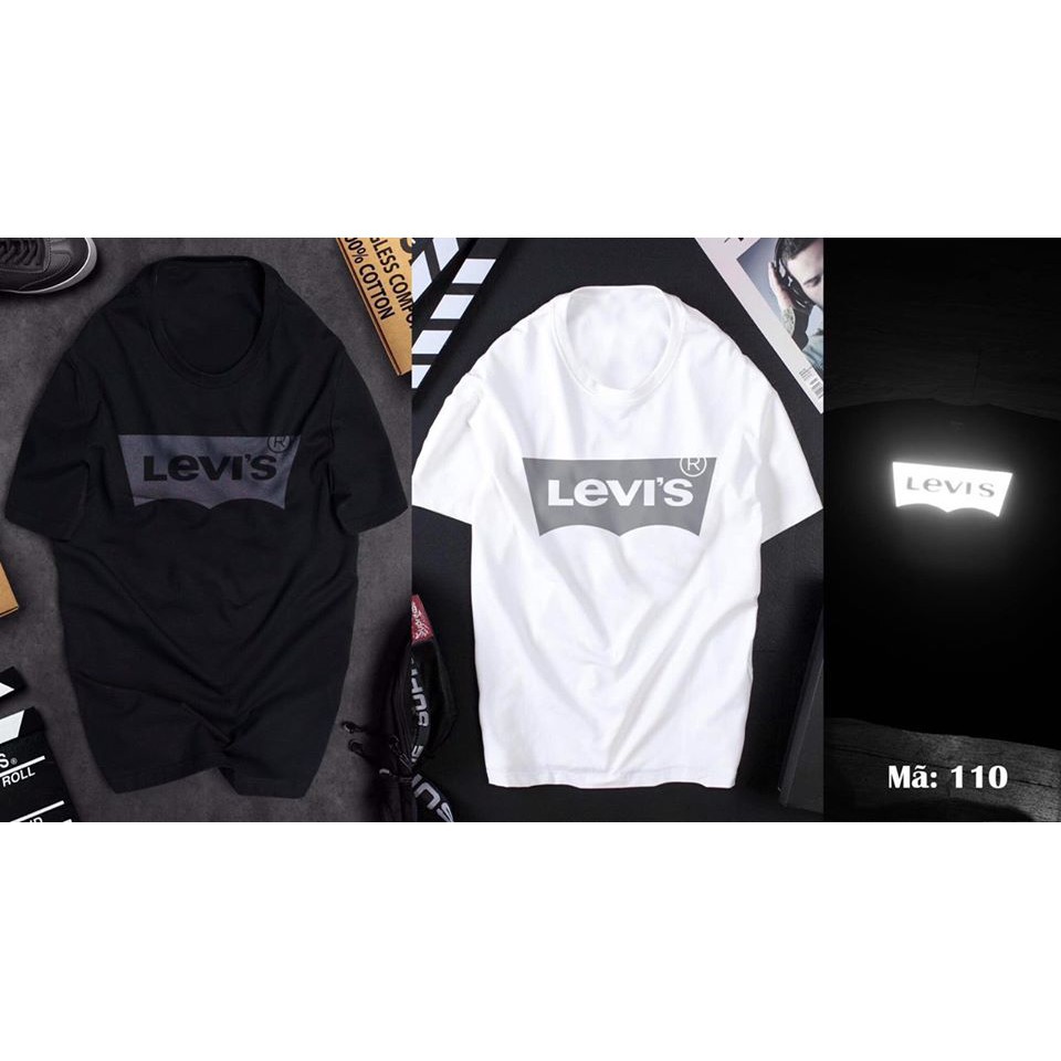 ÁO THUN PHẢN QUANG LEVIS ĐỦ SIZE MÀU ĐEN ,TRẮNG