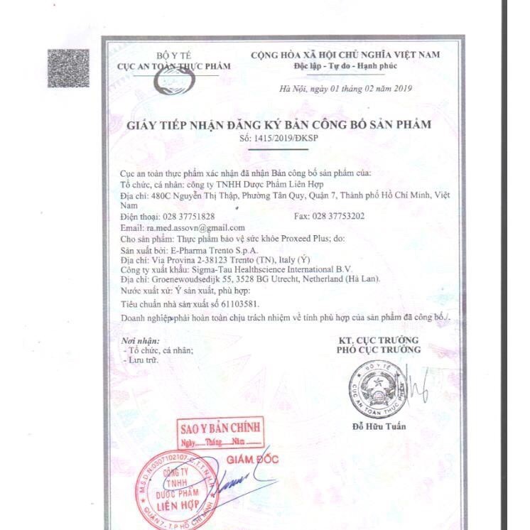 PROXEED PLUS (hộp 30 gói ) Hỗ trợ sức khỏe nam giới | Thế Giới Skin Care