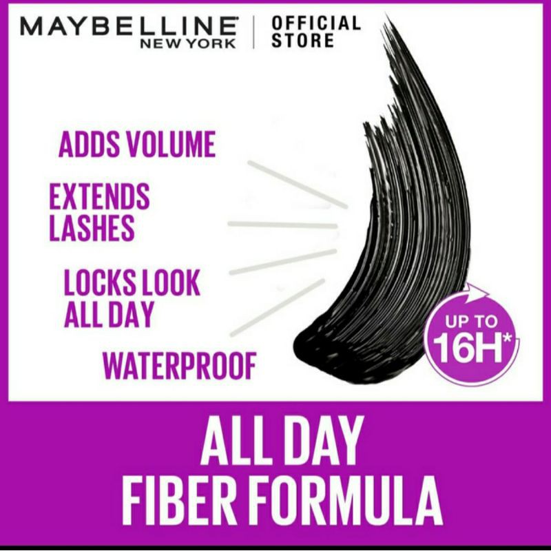 (Hàng Mới Về) Mascara Maybelline Màu Đen Chống Thấm Nước Lâu Trôi | BigBuy360 - bigbuy360.vn