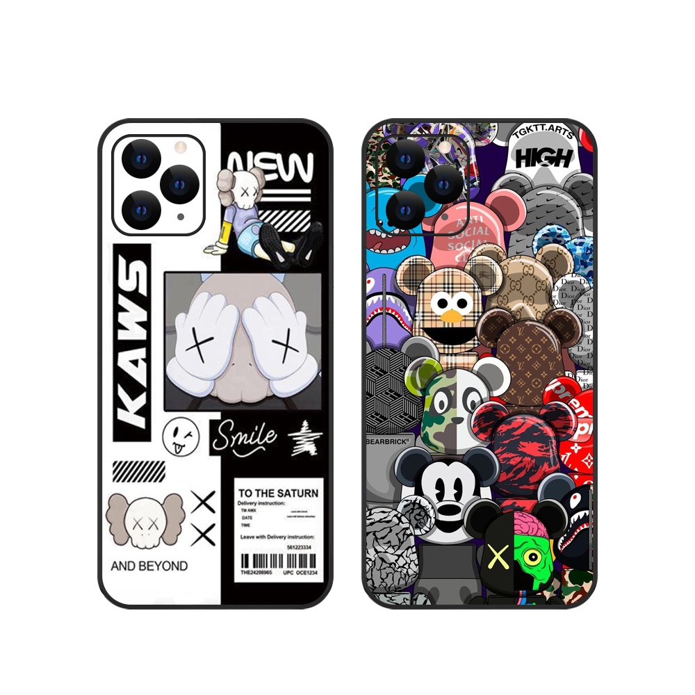 Ốp lưng Vina Case Iphone 6S/6 Plus/7G/8G/X/Xs/11/12/....dẻo cạnh vuông bảo vệ camera hình K a wBST1