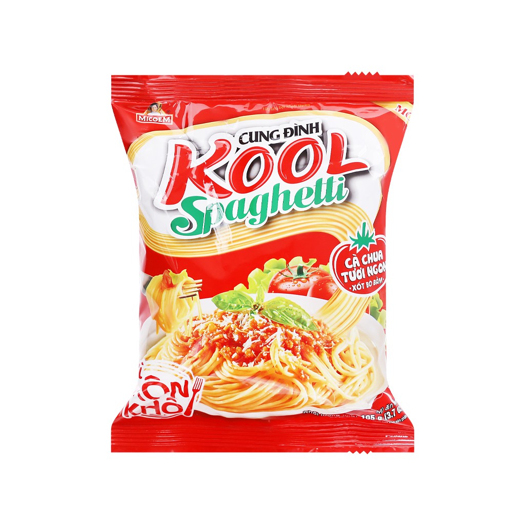 thùng 30 gói Mì trộn Cung Đình Kool Spaghetti gói 105g