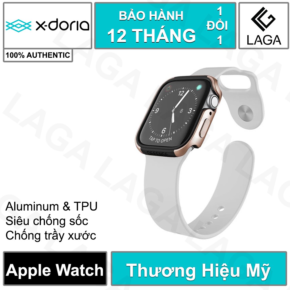 Ốp Vỏ Apple Watch 44mm / 40mm X-Doria Defense Edge Series 6/5/4/SE