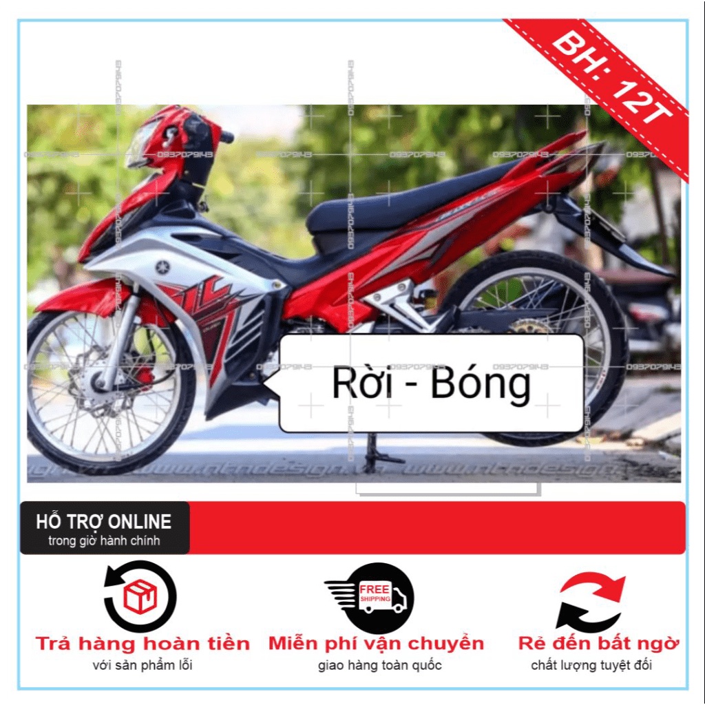 TEM RỜI EX 2011 LC BẠC ĐỎ -- SHIN DECAL 2
