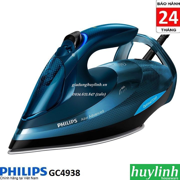 Freeship Bàn ủi hơi nước Philips GC4938 - bảo hành 2 năm chính hãng