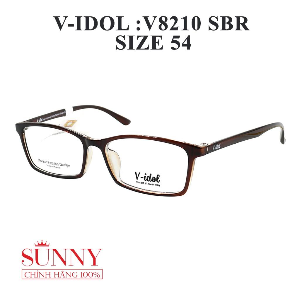Gọng kính nam nữ nhựa vuông Vidol V8210 nhiều màu (3 loại)