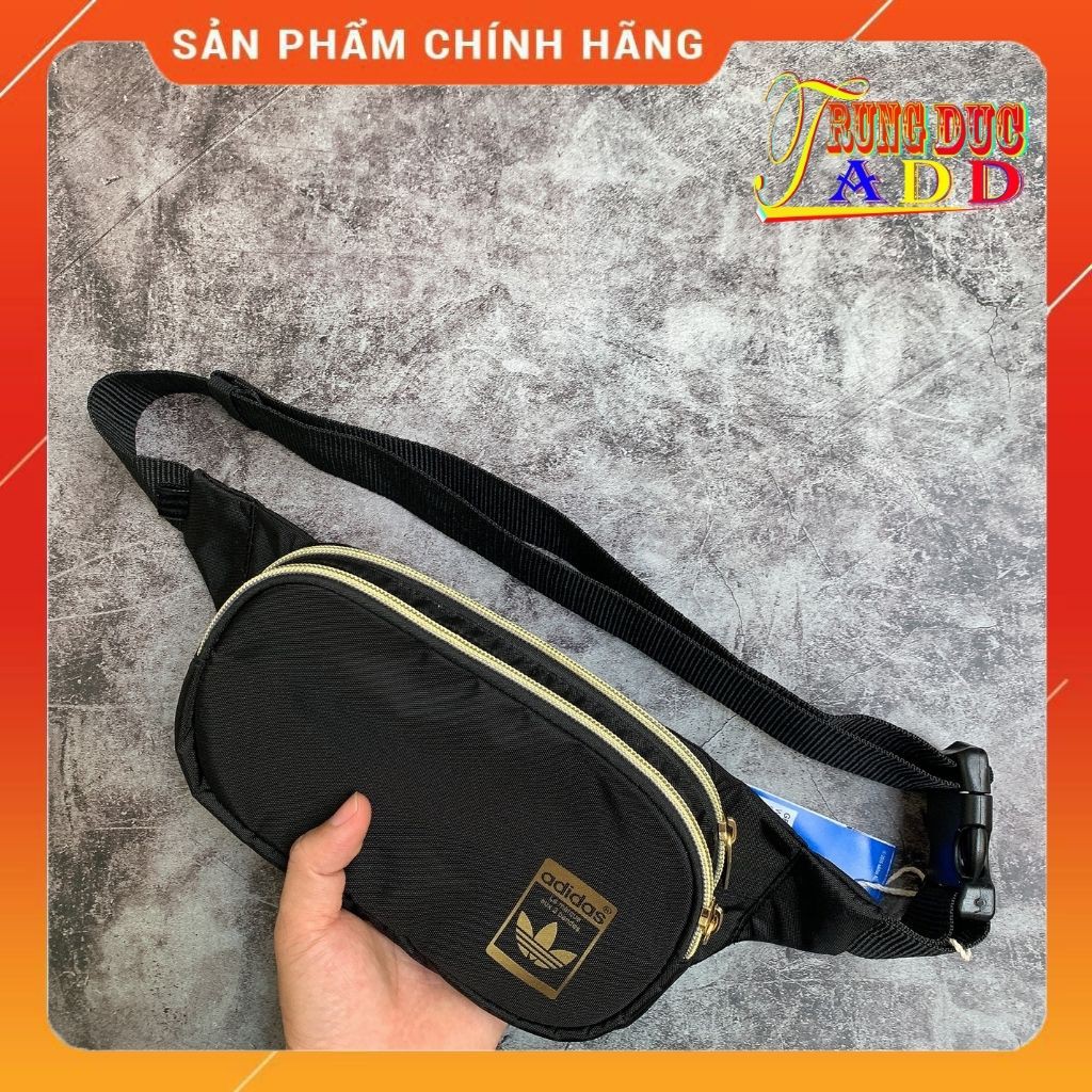 Túi Bao Tử Full Tag Code Chuẩn Cambodia Chất Cotton Màu Đen Logo Vàng Cực Độc Dễ Phối Đồ