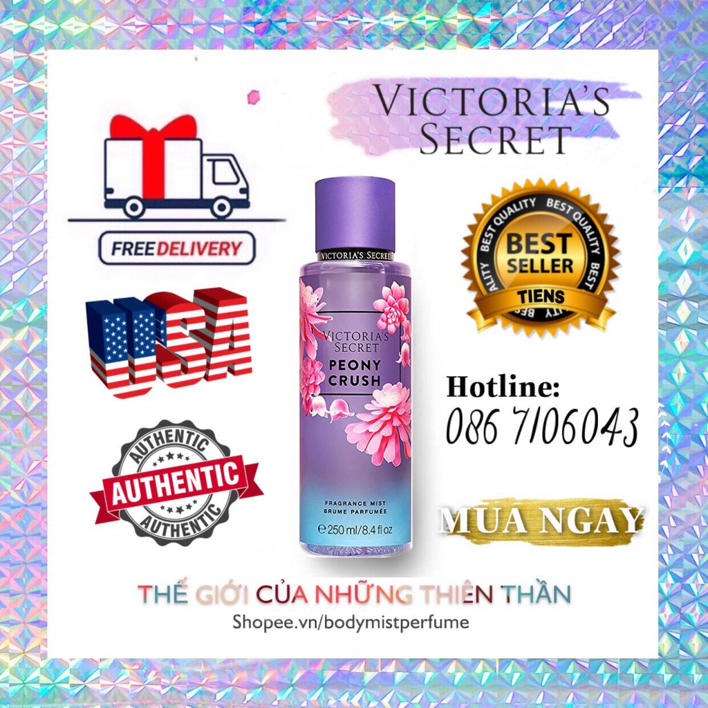 𝗕𝗢𝗗𝗬𝗠𝗜𝗦𝗧𝗣𝗘𝗥𝗙𝗨𝗠𝗘⚜️Xịt Thơm Body Victoria’s Secret Peony Crush 250ml | BigBuy360 - bigbuy360.vn