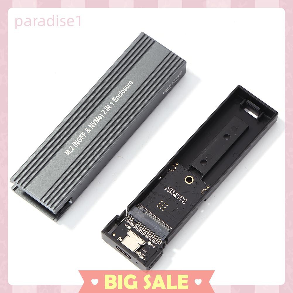 Hộp Đựng Ổ Cứng Ngoài SSD Bằng Hợp Kim Nhôm Kết Nối USB 3.1 Type-C 10Gbps M.2 NGFF NVME | BigBuy360 - bigbuy360.vn