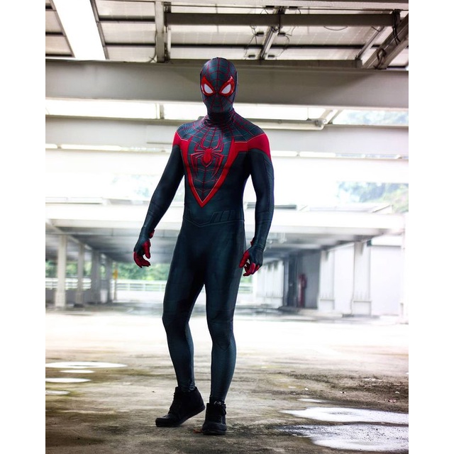 Trang phục hóa trang peter parker siêu anh hùng zentai mặc dịp halloween cho người lớn và trẻ em