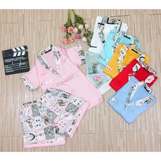 BỘ PIJAMA SATIN ĐÙI CAO CẤP MS05