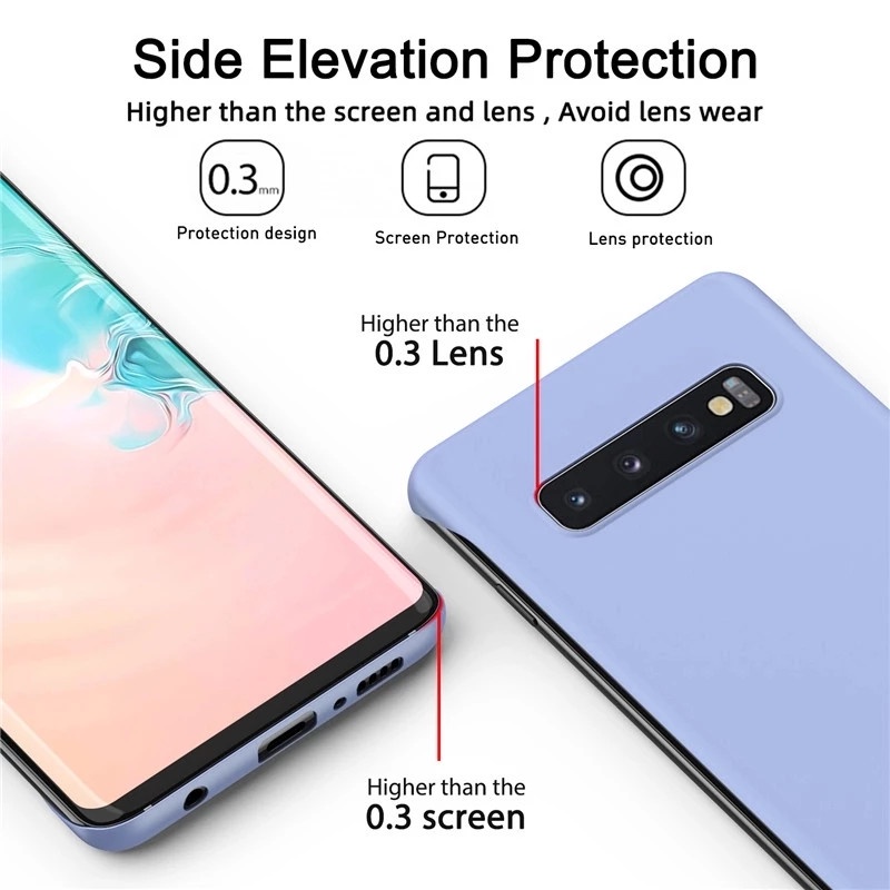 Ốp Điện Thoại PC Cứng Không Viền Cho Samsung Galaxy S23 Ultra S21 S22 S20 FE Note 20 22 Ultra 10 Plus S22 Plus Mờ / Matte