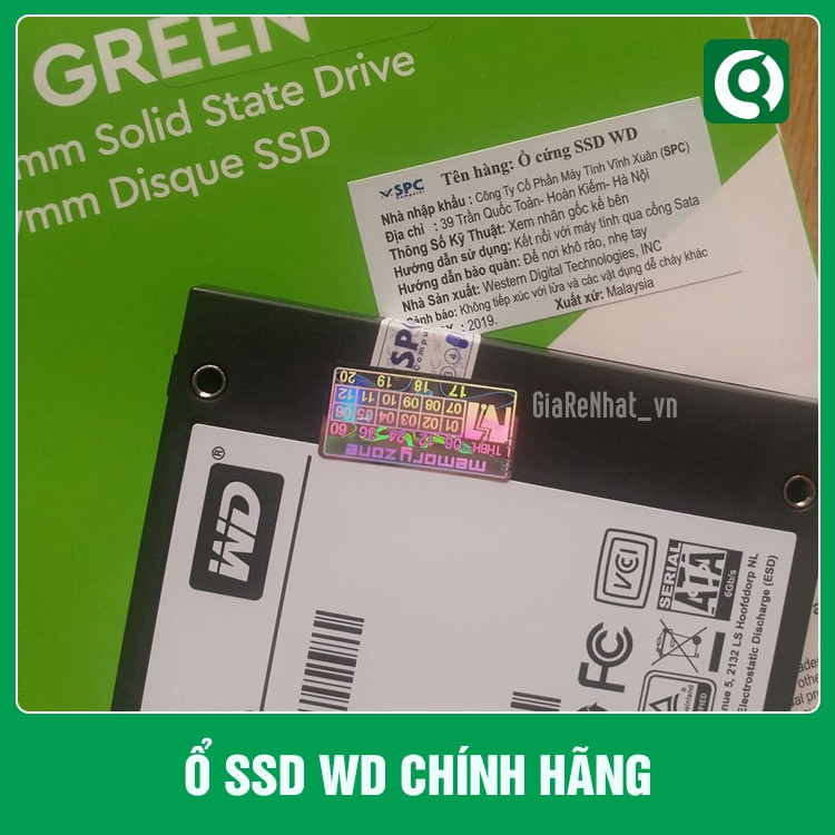 Ổ Cứng SSD WD Green 240GB 3D NAND - Chính Hãng | WebRaoVat - webraovat.net.vn