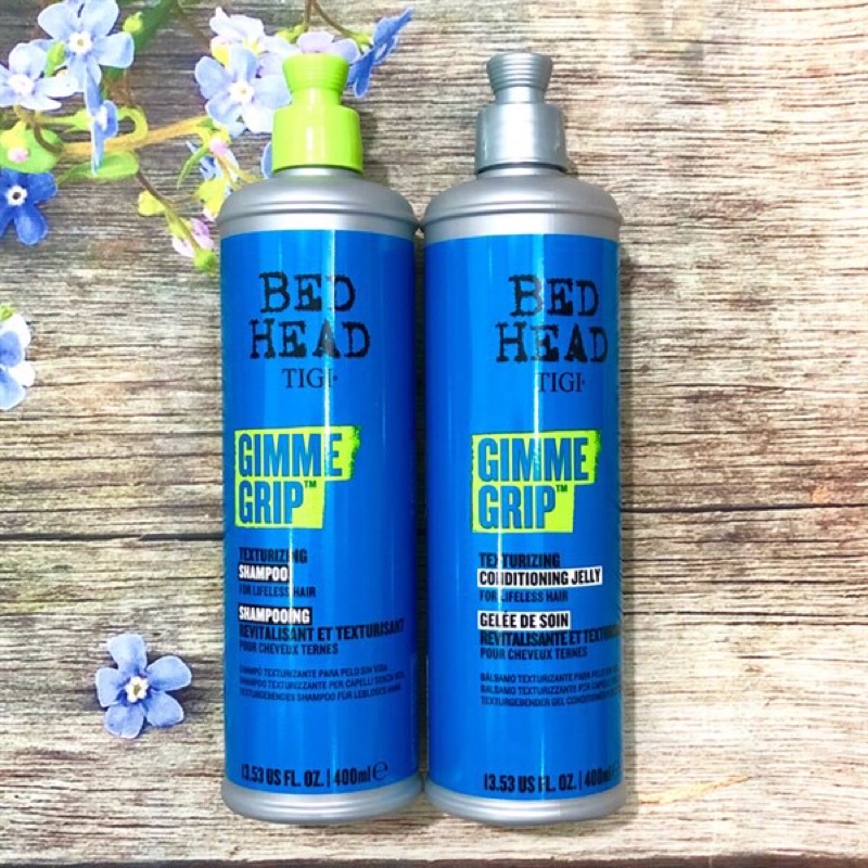 BỘ DẦU GỘI XẢ TIGI BEDHEAD XANH ĐẬM GIMME GRIP TEXTURIZING LÀM DÀY TÓC 400ML*2 NEW 2021