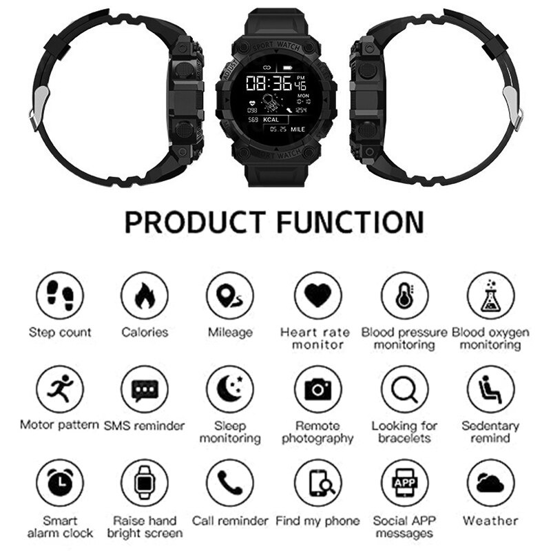 Đồng Hồ Thông Minh FD68S Kết Nối Bluetooth Có Chức Năng Cảm Ứng Cho IOS Android