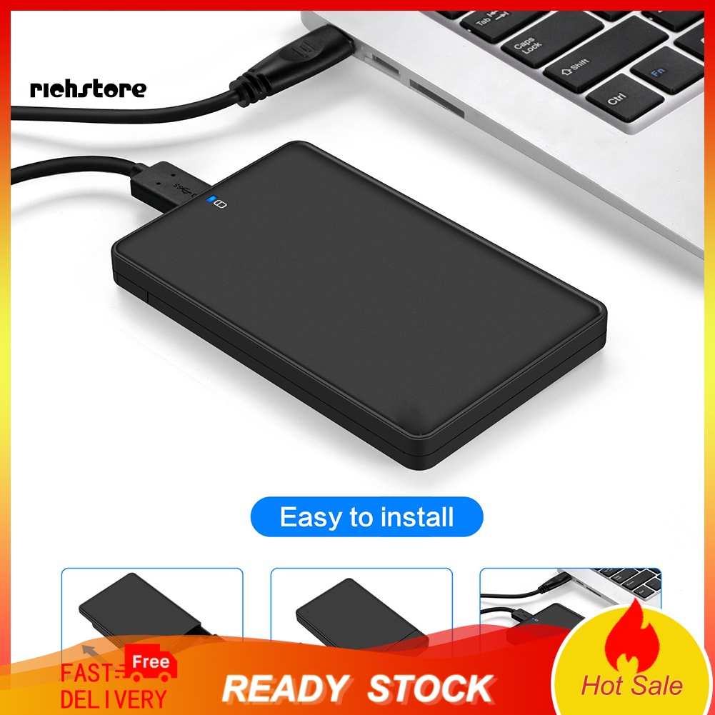 Hộp Đựng Ổ Cứng Ngoài 2.5inch Chuyển Từ 2TB SATA Sang Usb 3.0 SSD Ốp