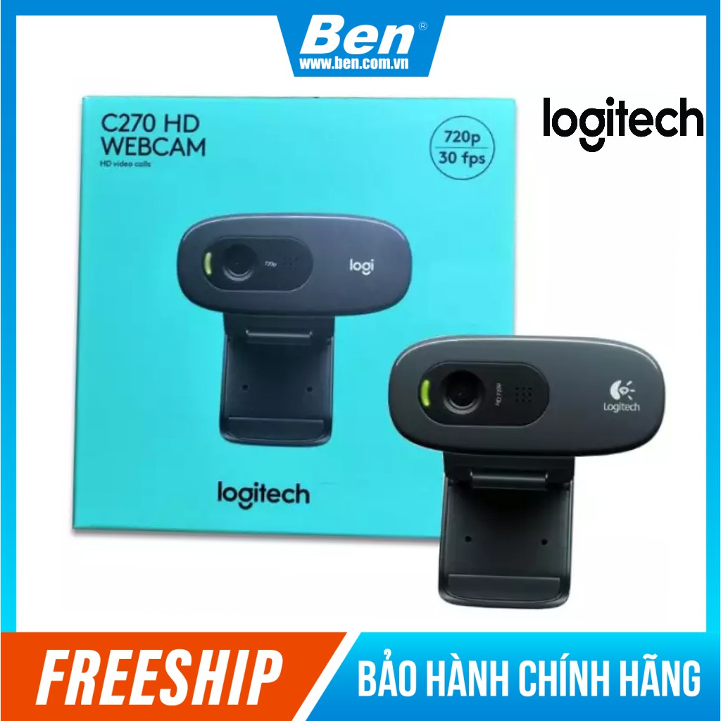 Webcam Logitech C270 HD 720P - Webcam PC sử dụng cho máy tính Chính Hãng Logitech - Bảo Hành 12 Tháng | WebRaoVat - webraovat.net.vn