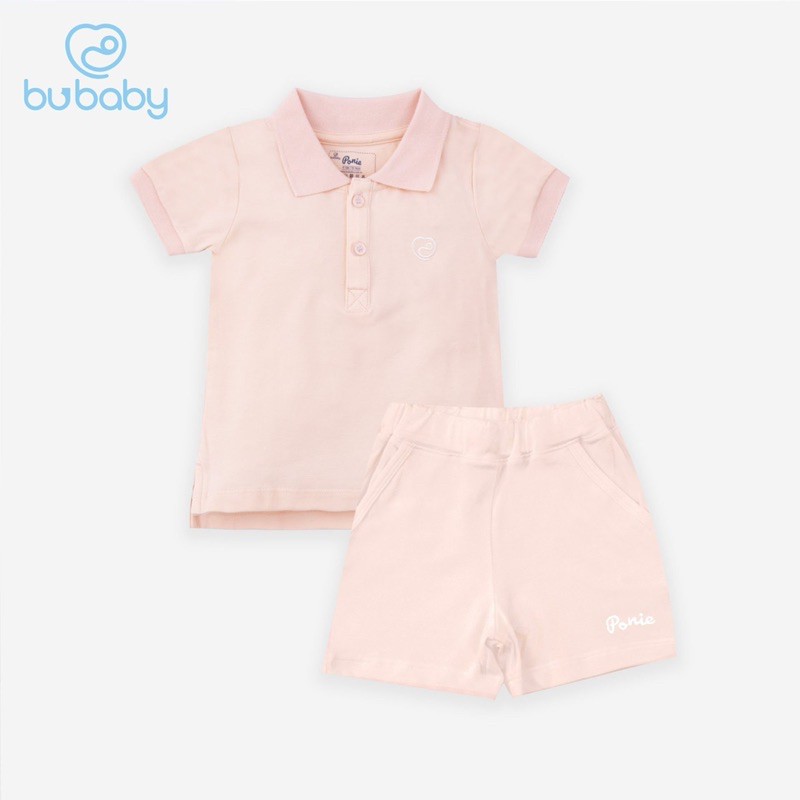 Bộ Polo Bubaby Ponie cộc tay trơn