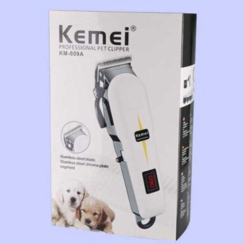 [Xịn Bao chất] Tông đơ cắt tóc không dây chuyên nghiệp Kemei 809A lưỡi titanium