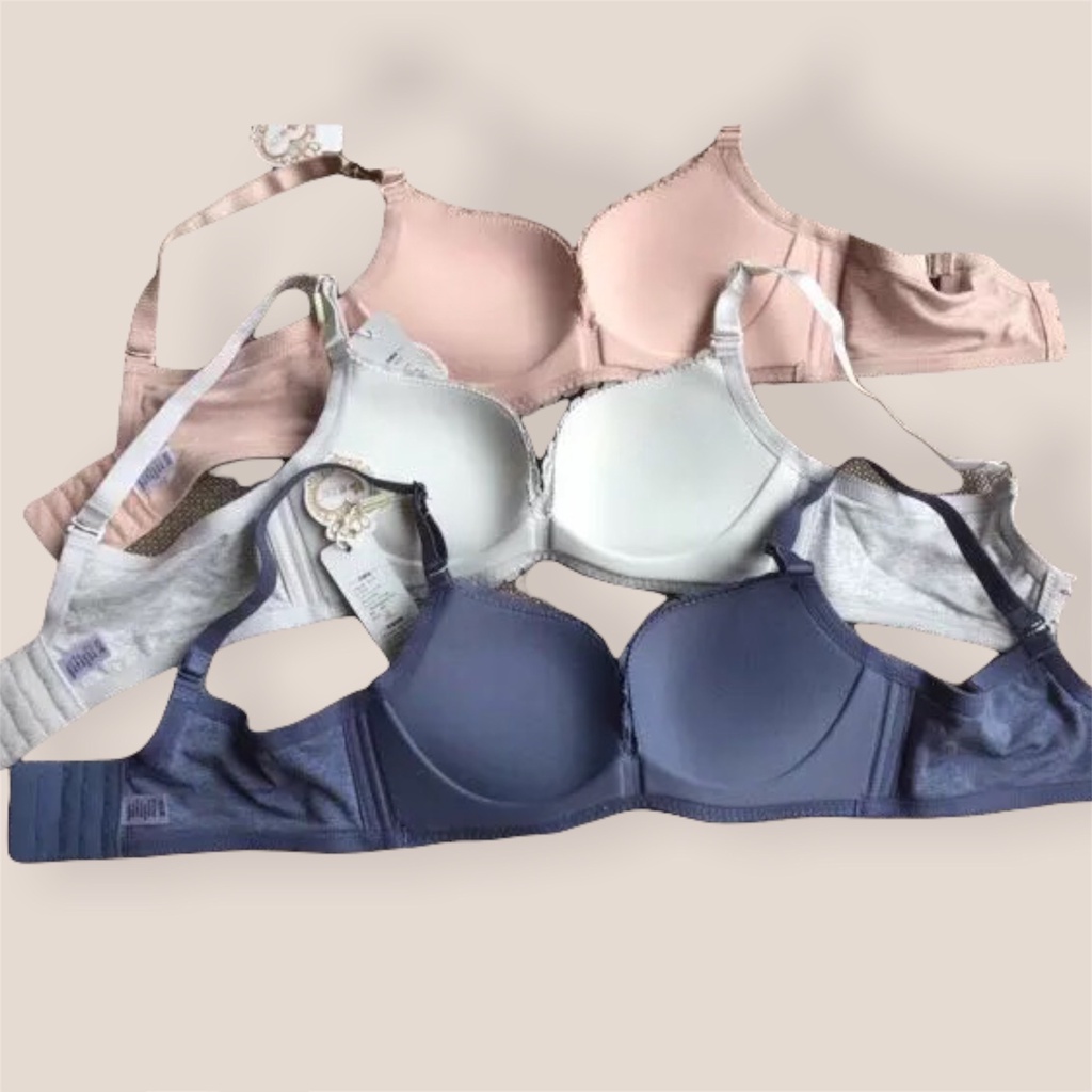 Áo Ngực nữ không gọng chất liệu cotton mút vừa nâng ngực tạo khe (V-06A)