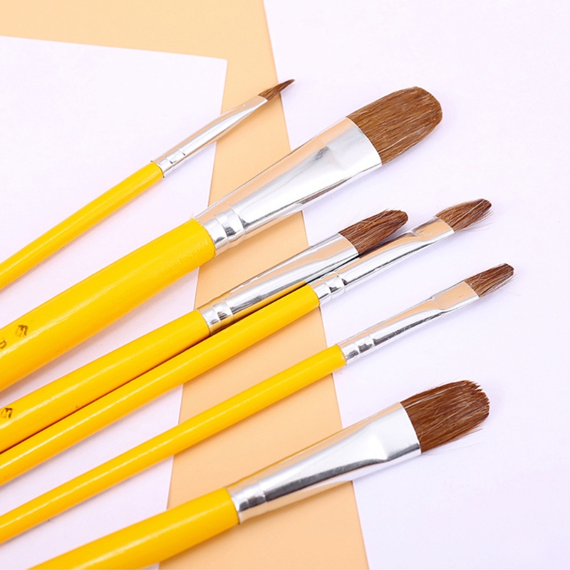 Bộ 6 Cọ Vẽ Tranh Sơn Dầu Chuyên Nghiệp