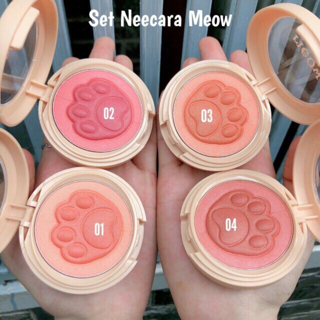 [SALE SỐC] Set má hồng và son môi Meow Nee Cara Blush &amp; Lip Glaze Make Up Kits