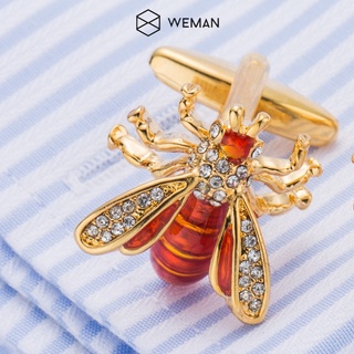 Khuy măng sét nam, Cufflinks cài tay áo sơ my nam, Chất liệu hợp kim cao cấp không han rỉ, WEMAN - WMPK2201