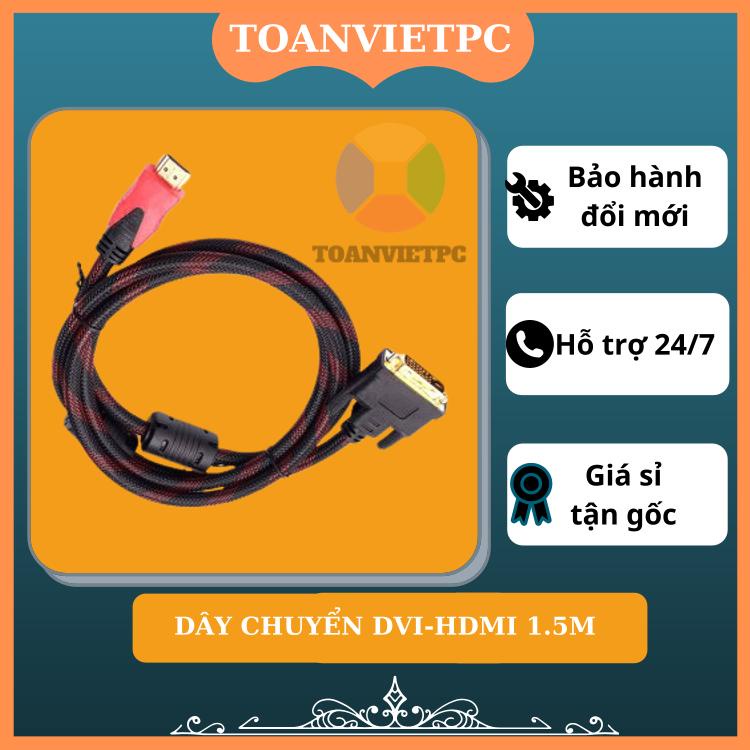 Dây cáp chuyển từ hdmi sang dvi 24+1 dài 1.5m