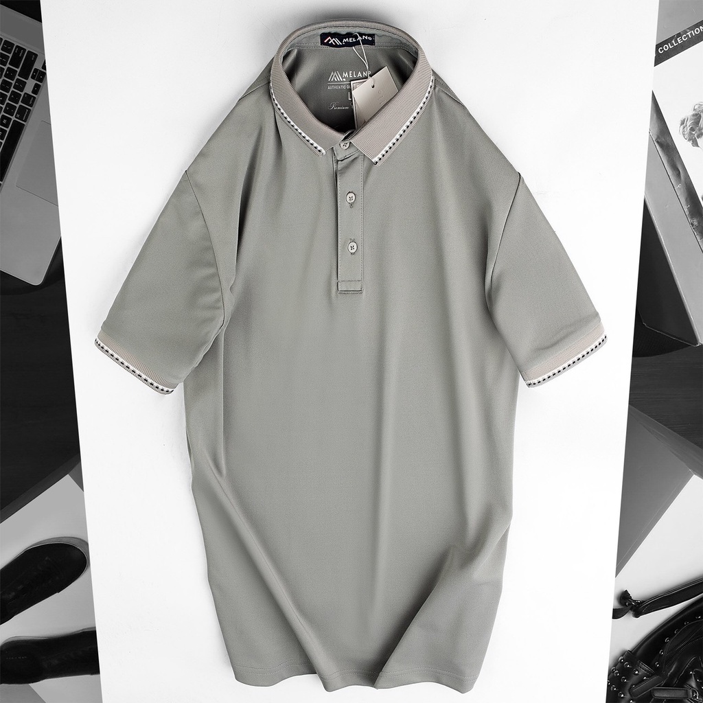 XÃ KHO GIÁ RẺ Áo thun nam trung niên cho người lớn tuổi vải cotton cao cấp ngắn tay sang trọng MELAN