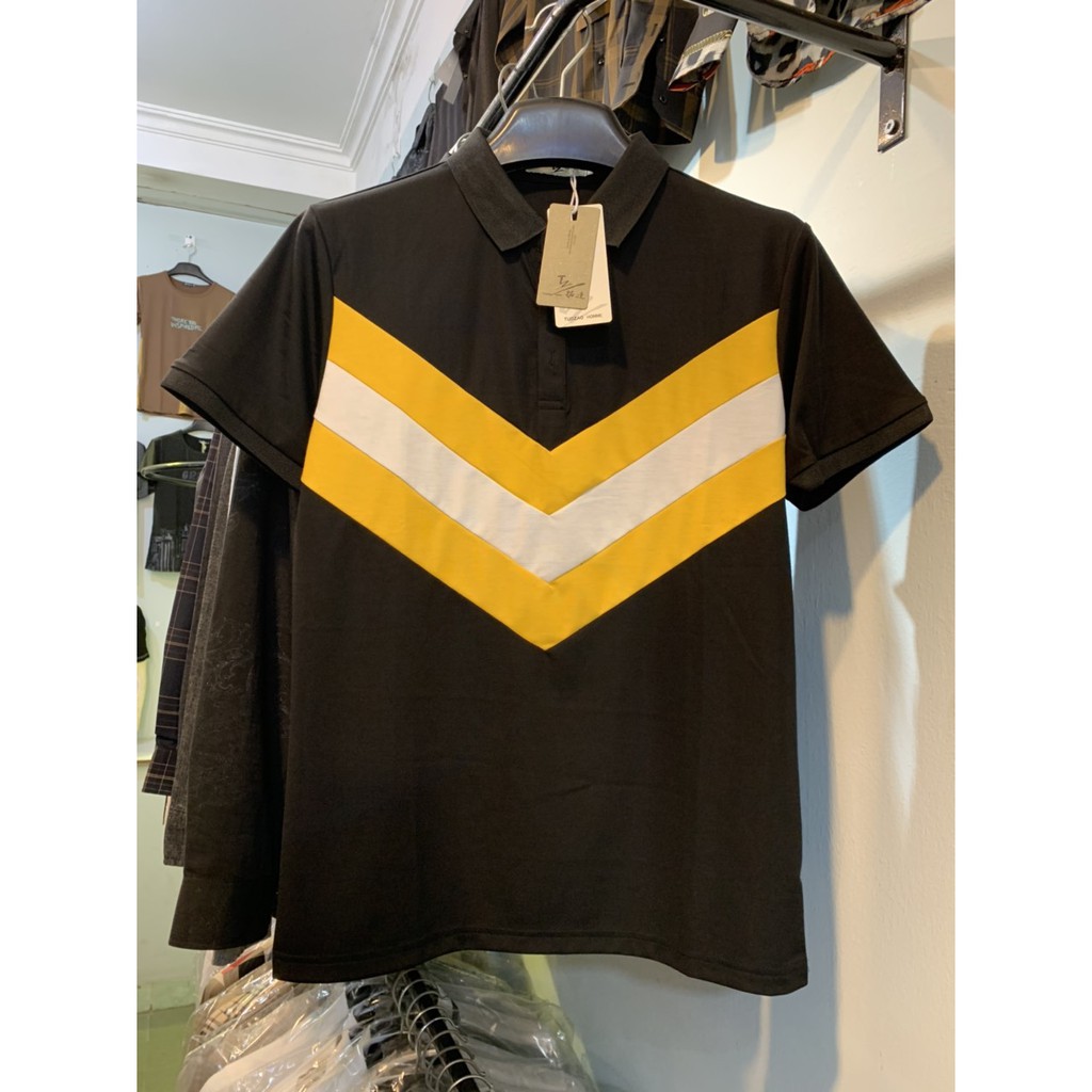 Áo polo nam thiết kế, áo thun có cổ cotton logo mã 2463 | BigBuy360 - bigbuy360.vn