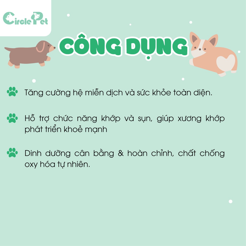 Thức Ăn Hạt Dinh Dưỡng Smartheart Dành Cho Chó Con Và Chó Mẹ Mang Thai Túi 1kg - Circle Pet