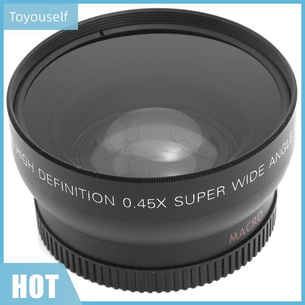 Thấu Kính Góc Siêu Rộng 0.45x 52mm Cho Nikon 18-55mm 55-200mm 50mm