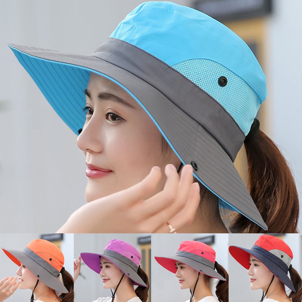 Mũ Bucket Vành Rộng Thời Trang Mùa Hè Cho Nữ