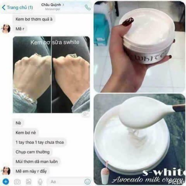 Kem body bơ sữa