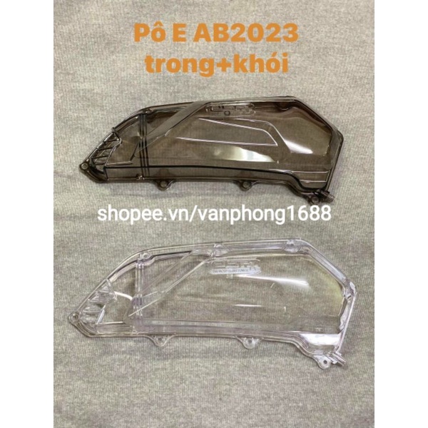 Ốp Pô E Nắp Pô E AB 160/125 AirBlade 2023 Đen Khói - Trong Suốt