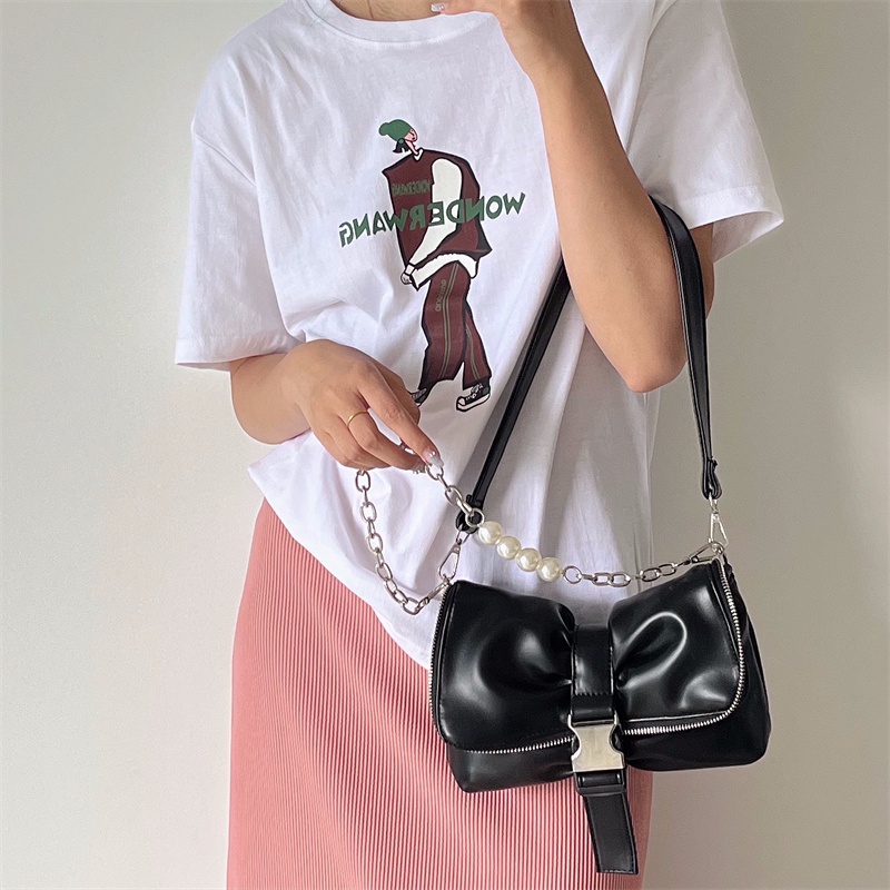 Túi Xách Đeo Vai Quai Ngọc Trai Thời Trang Mới 2022 Dành Cho Nữ